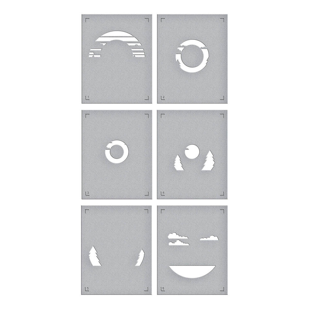 Spellbinders Classic Road Legends Scenic Drive Stencil (STN-104) Spellbinders Classic Road Legends Scenic Drive Stencil (STN-104)