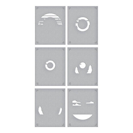 Spellbinders Classic Road Legends Scenic Drive Stencil (STN-104) Spellbinders Classic Road Legends Scenic Drive Stencil (STN-104)