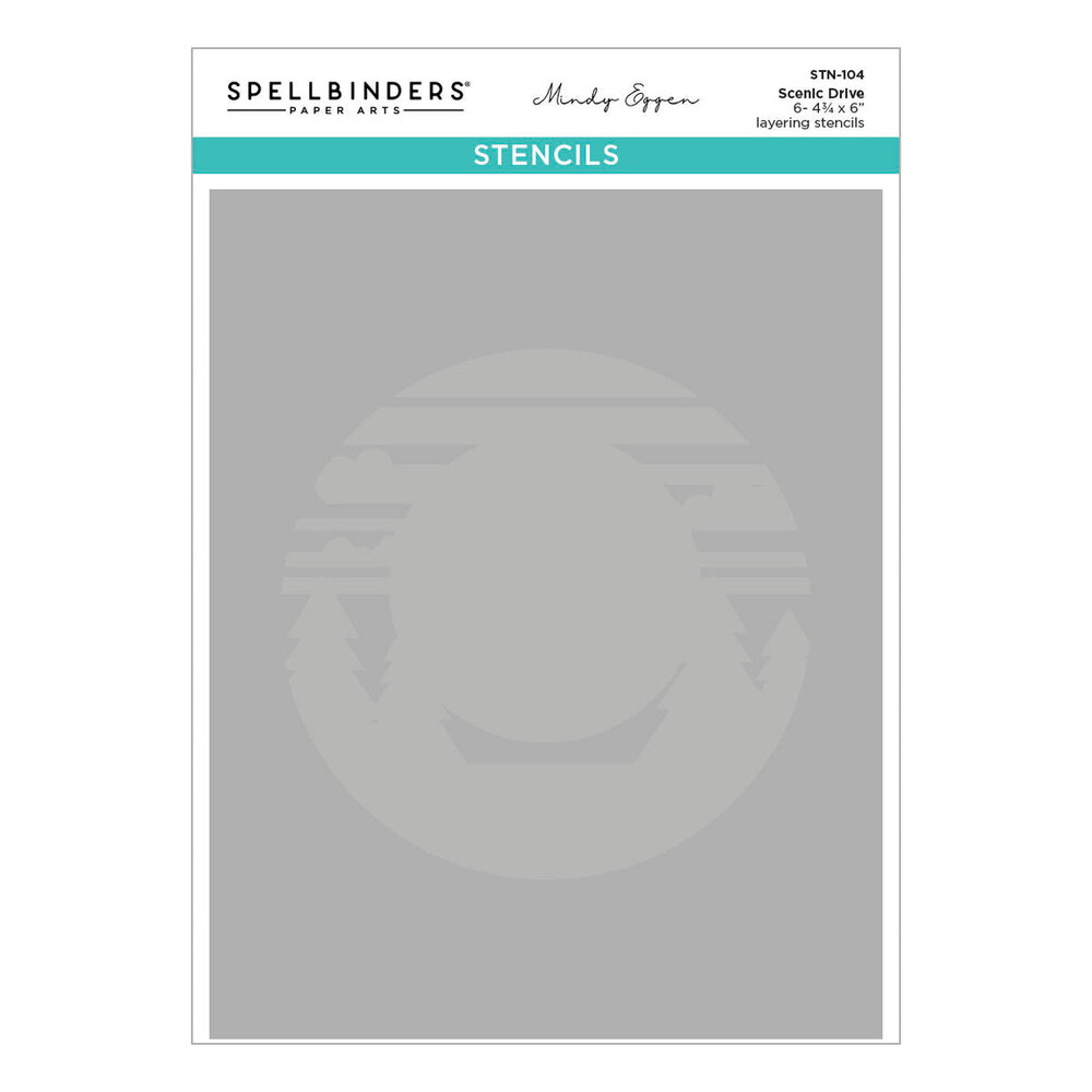 Spellbinders Classic Road Legends Scenic Drive Stencil (STN-104) Spellbinders Classic Road Legends Scenic Drive Stencil (STN-104)