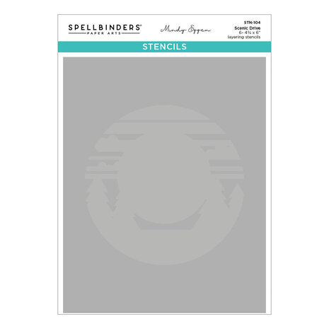 Spellbinders Classic Road Legends Scenic Drive Stencil (STN-104) Spellbinders Classic Road Legends Scenic Drive Stencil (STN-104)