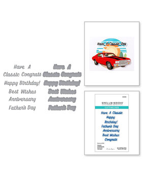 Spellbinders Classic Road Legends Classic Sentiments Dies (S3-553) Spellbinders Classic Road Legends Classic Sentiments Dies (S3-553)
