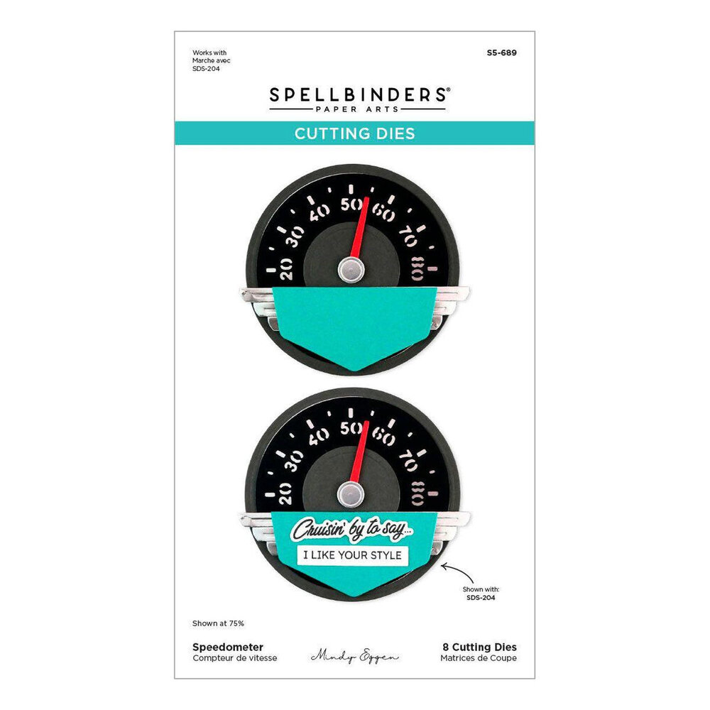 Spellbinders Classic Road Legends Speedometer Dies (S5-689) Spellbinders Classic Road Legends Speedometer Dies (S5-689)
