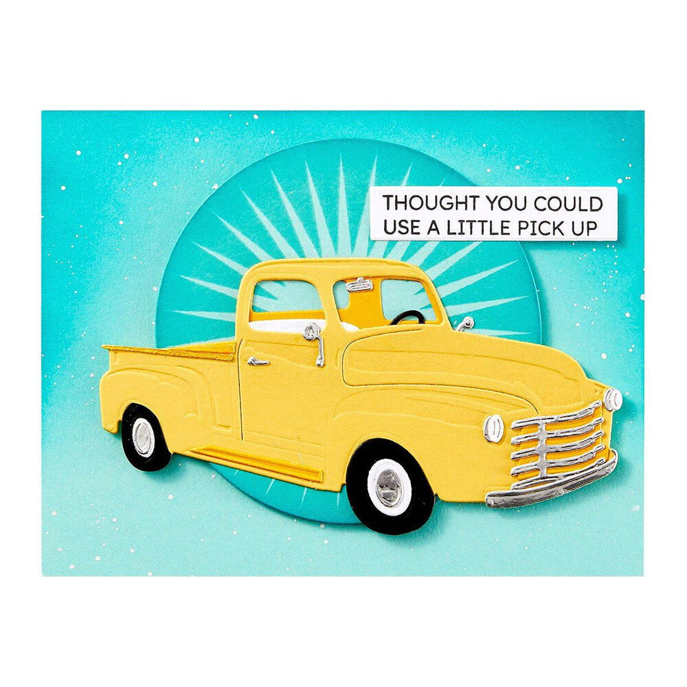 Spellbinders Classic Road Legends Radiant Starburst Press Plate (BP-300)