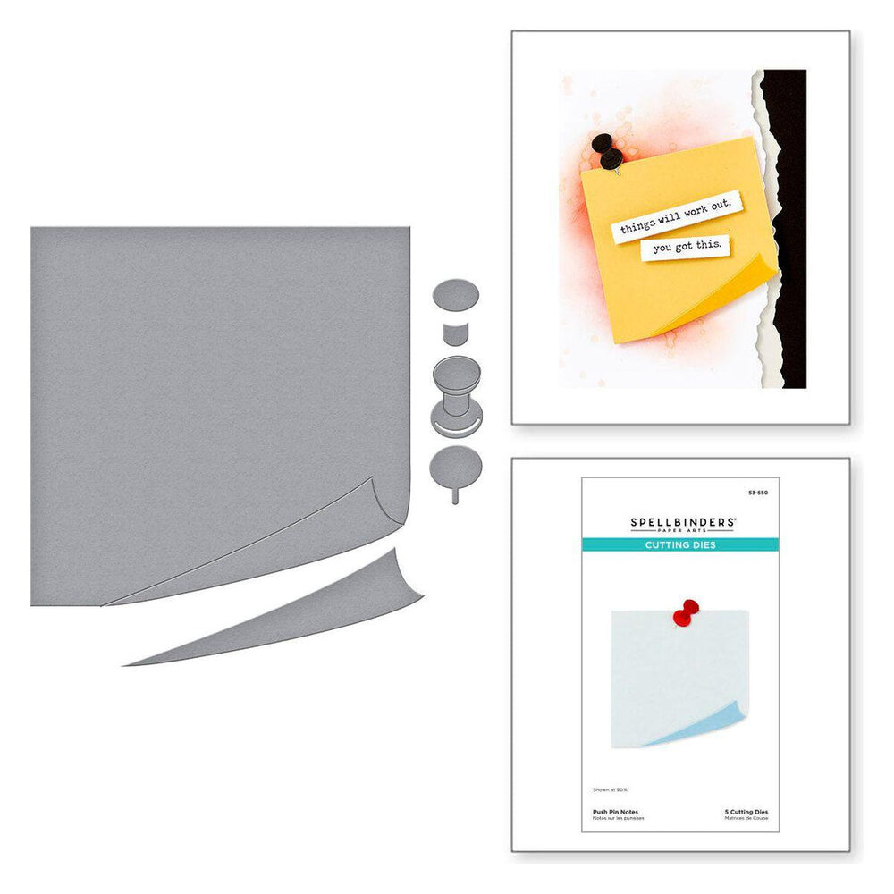 Spellbinders Take Note Push Pin Notes Dies (S3-550)