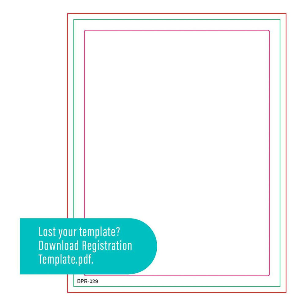 Spellbinders Take Note Journal Grid Registration Press Plate (BPR-029) Spellbinders Take Note Journal Grid Registration Press Plate (BPR-029)