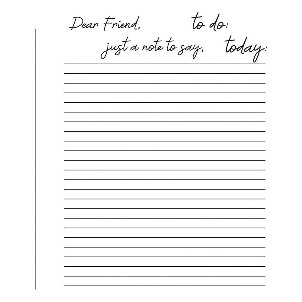 Spellbinders Take Note Registration Press Plate (BPR-030)