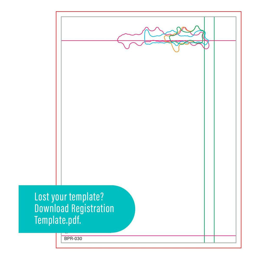 Spellbinders Take Note Registration Press Plate (BPR-030)