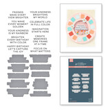 Spellbinders Take Note Reel Color Sentiments Press Plate & Die Set (BP-296)