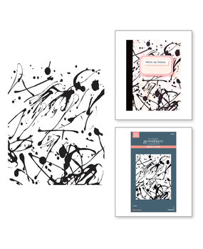 Spellbinders Take Note Memo Splatter Press Plate (BP-302)