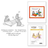 Spellbinders House-Mouse Designs Music to My Ears Cling Rubber Stamp (RSC-053)