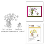 Spellbinders House-Mouse Designs Rare Bloom Cling Rubber Stamp (RSC-054)