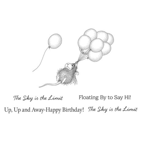 Spellbinders House-Mouse Designs Up Up and Away Cling Rubber Stamp (RSC-055) Spellbinders House-Mouse Designs Up Up and Away Cling Rubber Stamp (RSC-055)