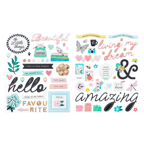 Spellbinders Hello It's Me! Puffy Stickers (168839)