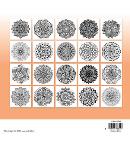 Studio Light Essentials Coloring Pages 8x8 Inch Mandala (SL-ES-CPP283) Studio Light Essentials Coloring Pages 8x8 Inch Mandala (SL-ES-CPP283)