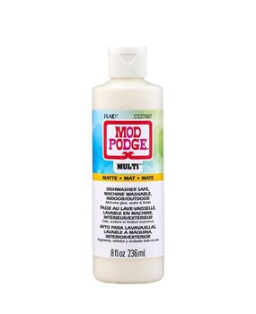 Mod Podge Multi Matte Dishwasher-safe Glue Sealer & Finish 236 ml (CS27687) Mod Podge Multi Matte Dishwasher-safe Glue Sealer & Finish 236 ml (CS27687)
