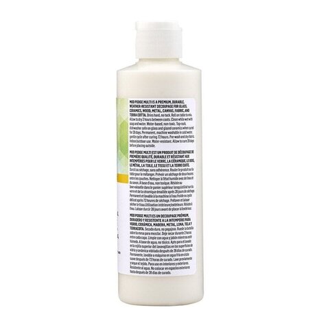 Mod Podge Multi Matte Dishwasher-safe Glue Sealer & Finish 236 ml (CS27687) Mod Podge Multi Matte Dishwasher-safe Glue Sealer & Finish 236 ml (CS27687)