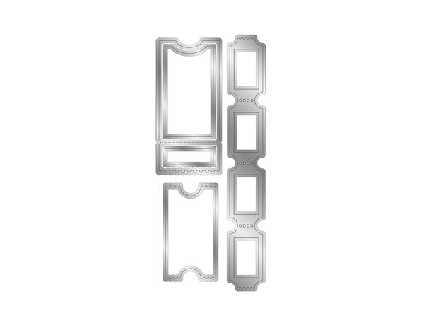 Crafter's Companion Vintage Carnival Stamp & Die Ticket Fun (VC-STD-TIFU) Crafter's Companion Vintage Carnival Stamp & Die Ticket Fun (VC-STD-TIFU)