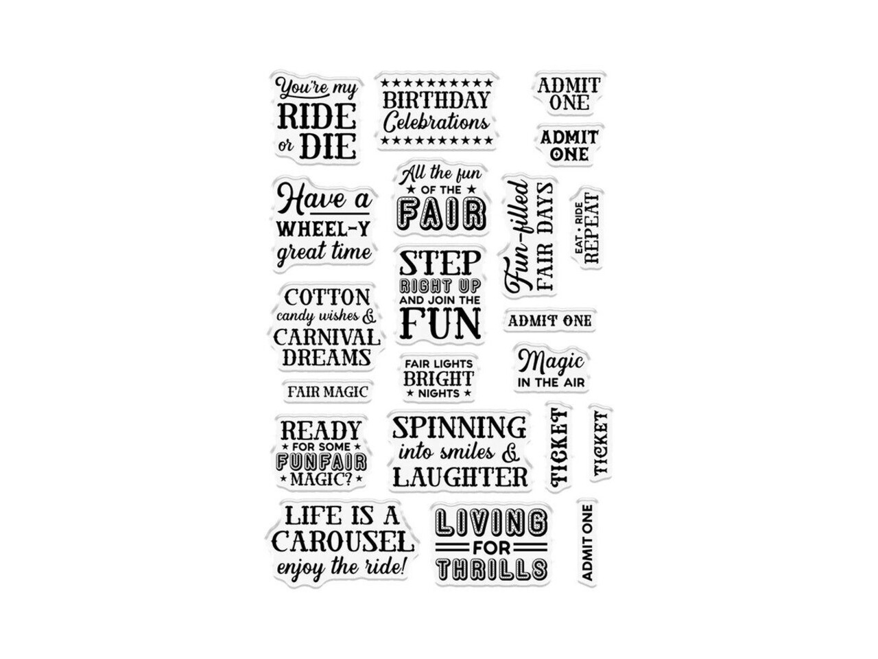 Crafter's Companion Vintage Carnival Stamp & Die Ticket Fun (VC-STD-TIFU) Crafter's Companion Vintage Carnival Stamp & Die Ticket Fun (VC-STD-TIFU)