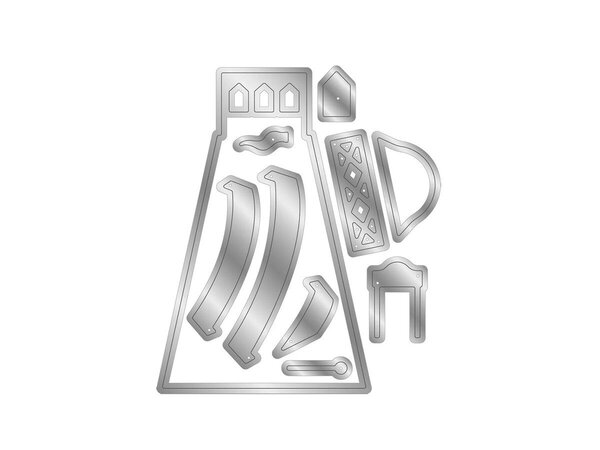 Crafter's Companion Vintage Carnival Stencil & Die Set Helter Skelter (VC-MD-STEN-HESK) Crafter's Companion Vintage Carnival Stencil & Die Set Helter Skelter (VC-MD-STEN-HESK)