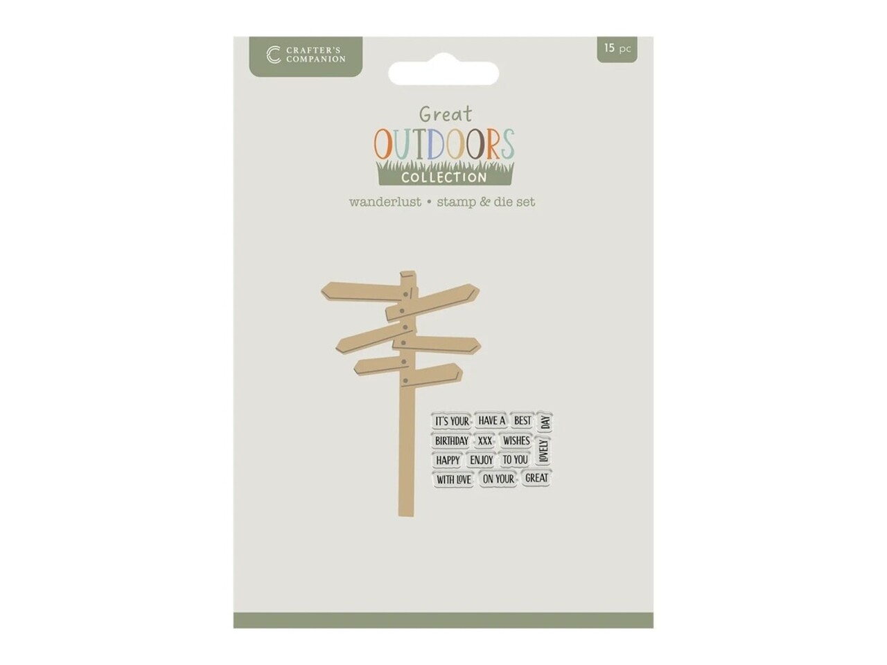 Crafter's Companion The Great Outdoors Stamp & Die Wander Lust (CC-TGO-STD-WALU) Crafter's Companion The Great Outdoors Stamp & Die Wander Lust (CC-TGO-STD-WALU)