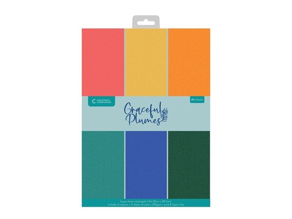 Crafter's Companion Graceful Plumes A4 Luxury Linen Cardstock (GP-LINEN-A4) Crafter's Companion Graceful Plumes A4 Luxury Linen Cardstock (GP-LINEN-A4)