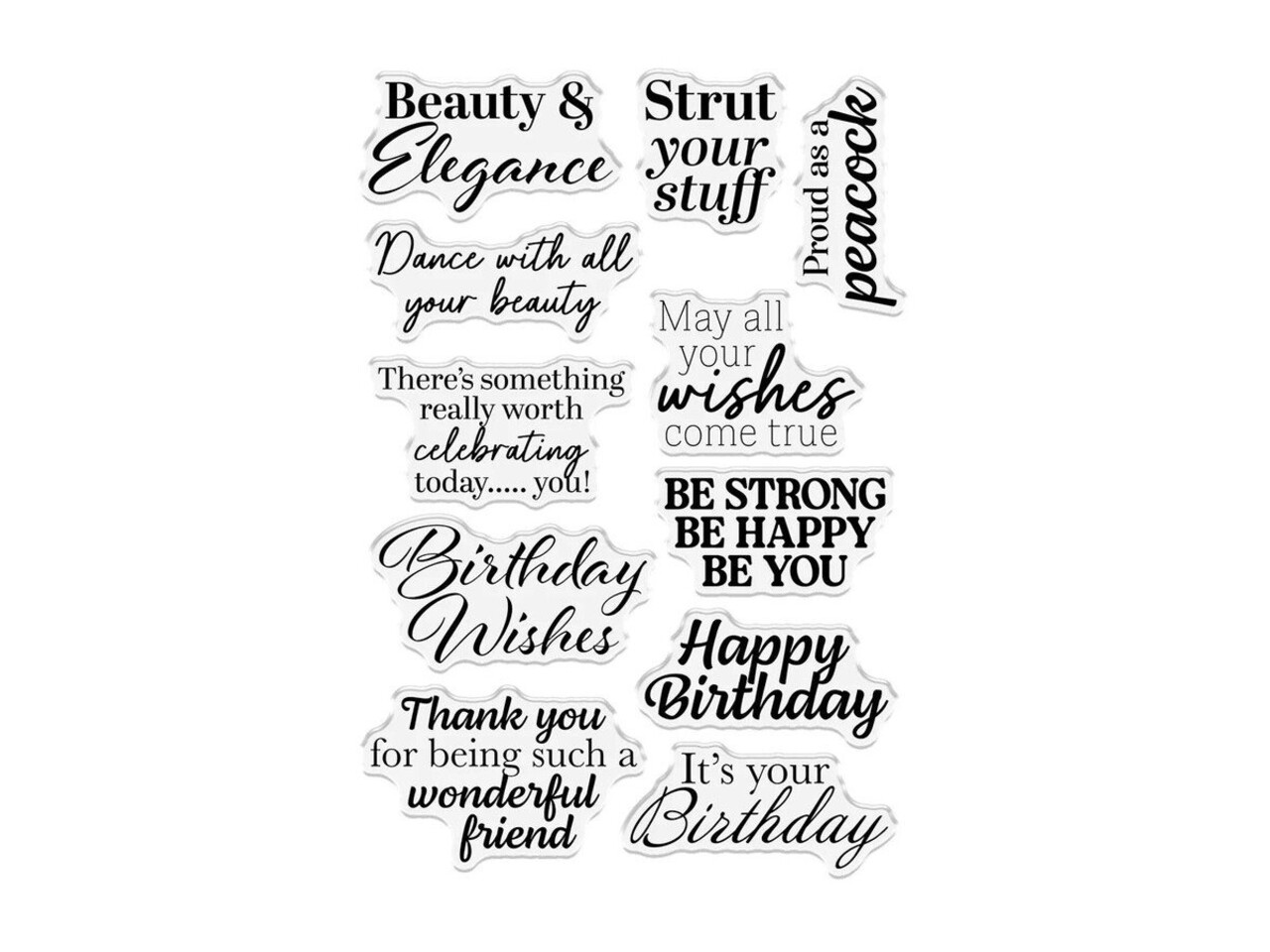 Crafter's Companion Graceful Plumes Clear Stamps Strut Your Stuff (GP-CA-ST-STYST) Crafter's Companion Graceful Plumes Clear Stamps Strut Your Stuff (GP-CA-ST-STYST)