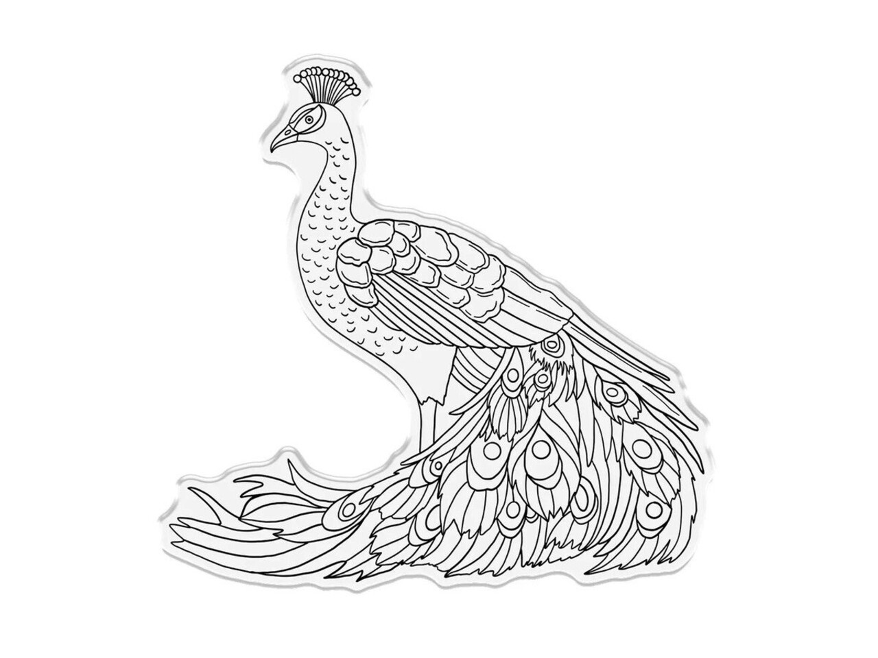 Crafter's Companion Graceful Plumes Stamp & Die Proud Peacock (GP-STD-PRPE) Crafter's Companion Graceful Plumes Stamp & Die Proud Peacock (GP-STD-PRPE)