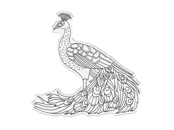 Crafter's Companion Graceful Plumes Stamp & Die Proud Peacock (GP-STD-PRPE) Crafter's Companion Graceful Plumes Stamp & Die Proud Peacock (GP-STD-PRPE)