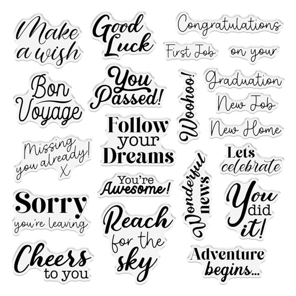 Crafter's Companion Celebrate Good Times Clear Stamps You Did It! (CC-CGT-CA-ST-YDIT) Crafter's Companion Celebrate Good Times Clear Stamps You Did It! (CC-CGT-CA-ST-YDIT)