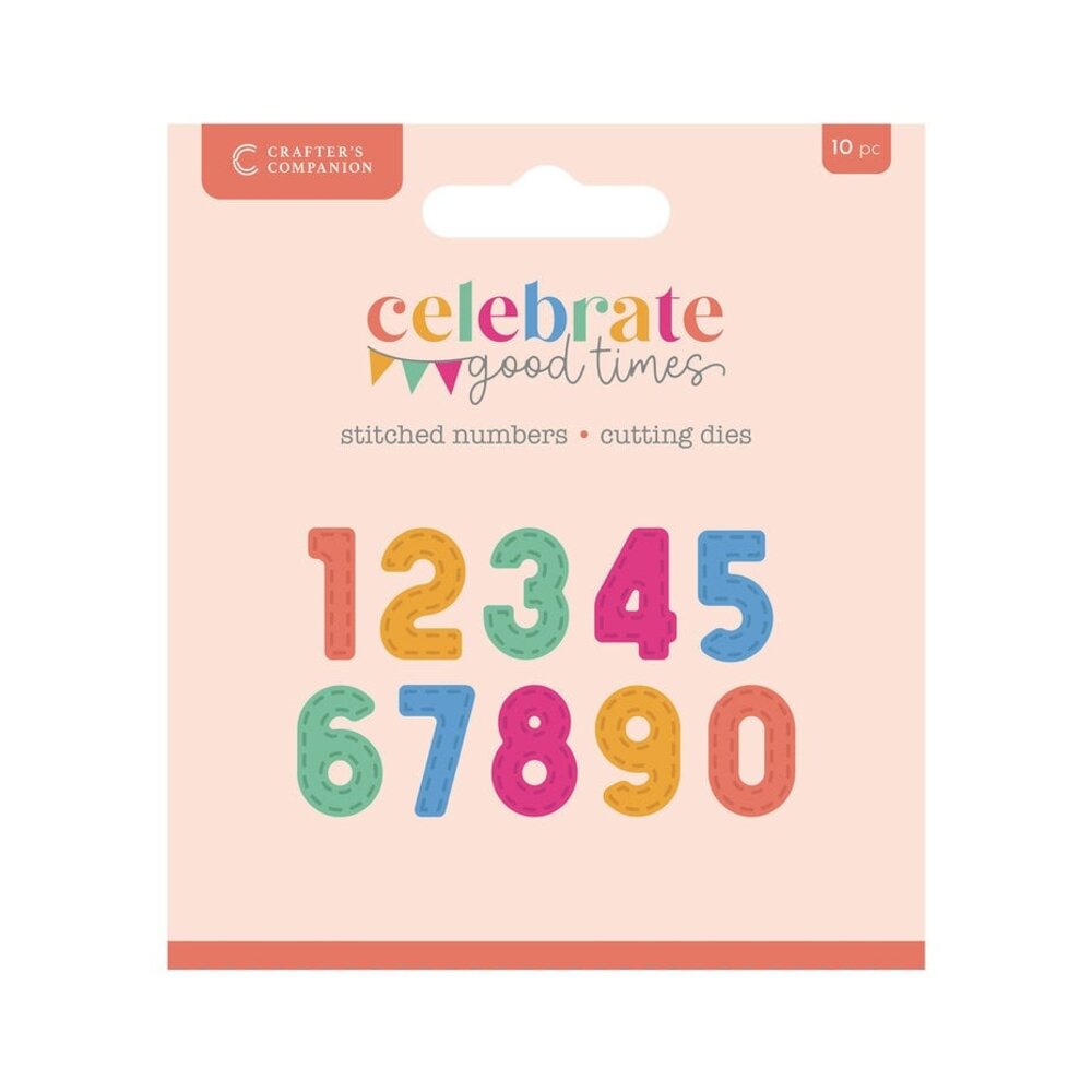 Crafter's Companion Celebrate Good Times Dies Stitched Numbers (CC-CGT-MD-STNU) Crafter's Companion Celebrate Good Times Dies Stitched Numbers (CC-CGT-MD-STNU)