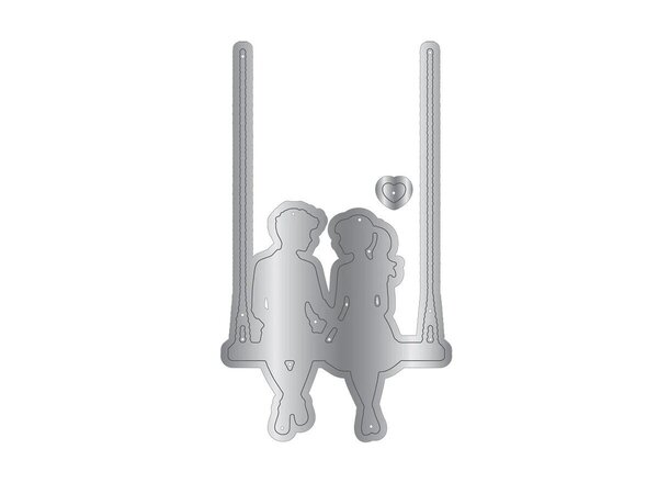 Crafter's Companion Swing Into Happiness Metal Die Stamp & Stencil Set (CC-MD-STEN-SWHA) Crafter's Companion Swing Into Happiness Metal Die Stamp & Stencil Set (CC-MD-STEN-SWHA)