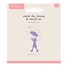 Crafter's Companion Showered In Love Metal Die Stamp & Stencil Set (CC-MD-STEN-SHLO) Crafter's Companion Showered In Love Metal Die Stamp & Stencil Set (CC-MD-STEN-SHLO)