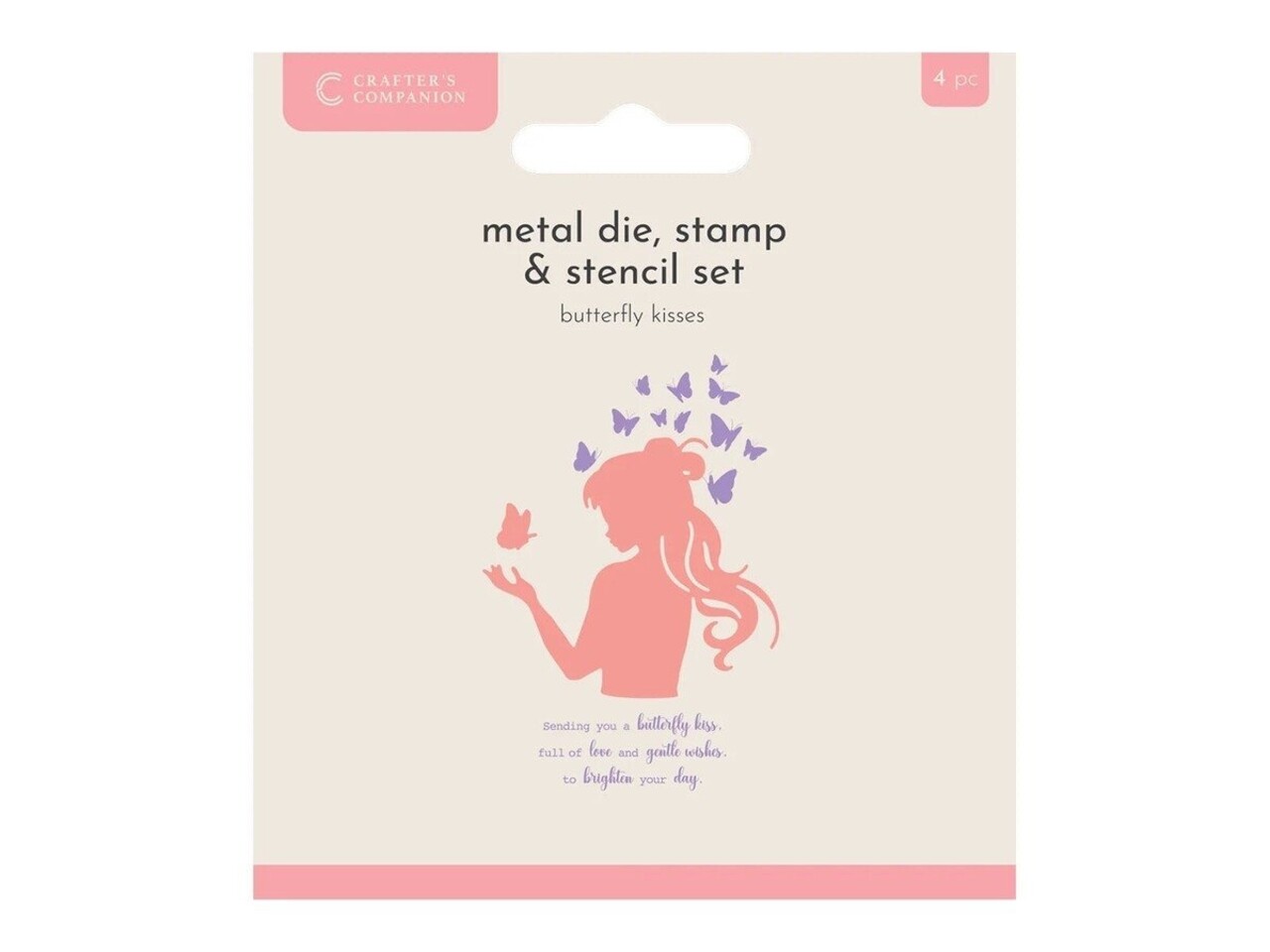 Crafter's Companion Butterfly Kisses Metal Die Stamp & Stencil Set (CC-MD-STEN-BUKI) Crafter's Companion Butterfly Kisses Metal Die Stamp & Stencil Set (CC-MD-STEN-BUKI)