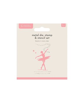 Crafter's Companion Beauty in Every Step Metal Die Stamp & Stencil Set (CC-MD-STEN-BIES) Crafter's Companion Beauty in Every Step Metal Die Stamp & Stencil Set (CC-MD-STEN-BIES)