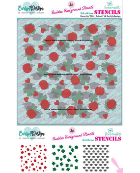 Carlijn Design Stencils Buddies Backgrounds School (3pcs) (CDSC-0040) Carlijn Design Stencils Buddies Backgrounds School (3pcs) (CDSC-0040)