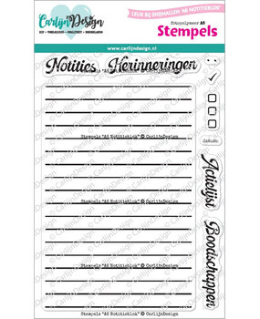 Carlijn Design Stempels A6 Notitieblok (CDST-0141)