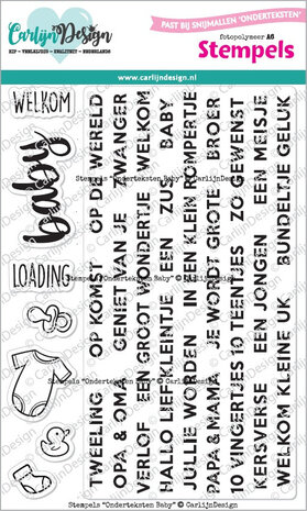 Carlijn Design Stempels Onderteksten Baby (CDST-0145) Carlijn Design Stempels Onderteksten Baby (CDST-0145)