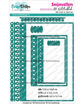 Carlijn Design Snijmallen A6 Notitieblok (CDSN-0301) Carlijn Design Snijmallen A6 Notitieblok (CDSN-0301)