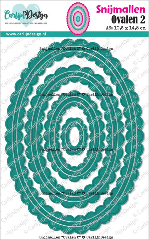 Carlijn Design Snijmallen Ovalen 2 (CDSN-0302) Carlijn Design Snijmallen Ovalen 2 (CDSN-0302)