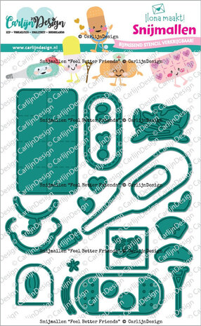 Carlijn Design Snijmallen Feel Better Friends (CDSN-0307) Carlijn Design Snijmallen Feel Better Friends (CDSN-0307)