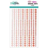 Carlijn Design Glitter Enamel Dots Coral (CDED-0006)