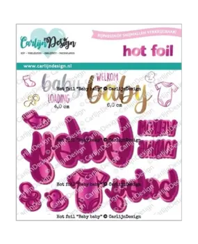 Carlijn Design Hot Foil Baby Baby (CDHF-0078)