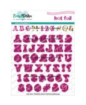 Carlijn Design Hot Foil Alfabet Retro (CDHF-0077) Carlijn Design Hot Foil Alfabet Retro (CDHF-0077)