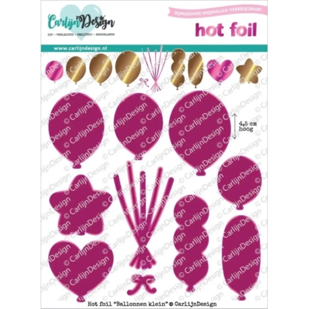 Carlijn Design Hot Foil Ballonnen Klein (CDHF-0076) Carlijn Design Hot Foil Ballonnen Klein (CDHF-0076)