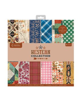 Crafter's Companion Western Collection 12x12 Inch Paper Pad (WC-PAD12) Crafter's Companion Western Collection 12x12 Inch Paper Pad (WC-PAD12)