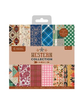 Crafter's Companion Western Collection 6x6 Inch Paper Pad (WC-PAD6) Crafter's Companion Western Collection 6x6 Inch Paper Pad (WC-PAD6)