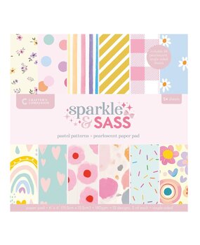 Crafter's Companion Sparkle and Sass 6x6 Inch Paper Pad (CC-PAD6-PAPA) Crafter's Companion Sparkle and Sass 6x6 Inch Paper Pad (CC-PAD6-PAPA)