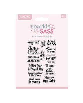 Crafter's Companion Sparkle and Sass Clear Stamps Too Much Sass Sentiments (CC-CA-ST-TMSS) Crafter's Companion Sparkle and Sass Clear Stamps Too Much Sass Sentiments (CC-CA-ST-TMSS)