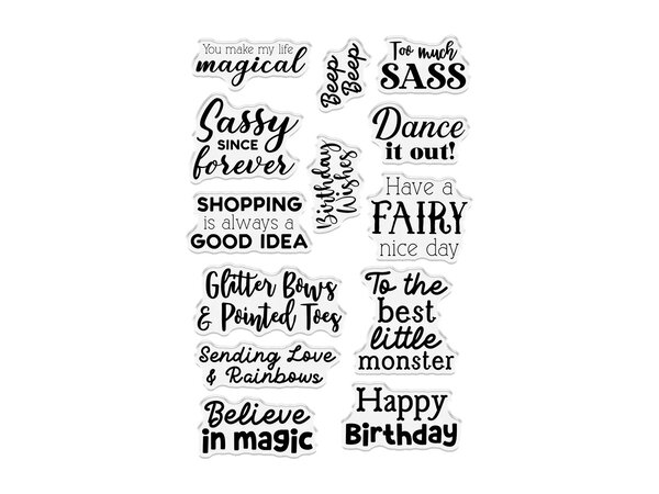 Crafter's Companion Sparkle and Sass Clear Stamps Too Much Sass Sentiments (CC-CA-ST-TMSS) Crafter's Companion Sparkle and Sass Clear Stamps Too Much Sass Sentiments (CC-CA-ST-TMSS)