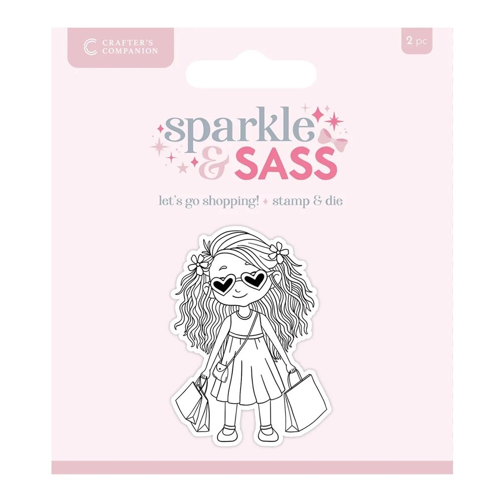 Crafter's Companion Sparkle and Sass Stamp & Die Let’s go Shopping! (CC-STD-LGSH) Crafter's Companion Sparkle and Sass Stamp & Die Let’s go Shopping! (CC-STD-LGSH)